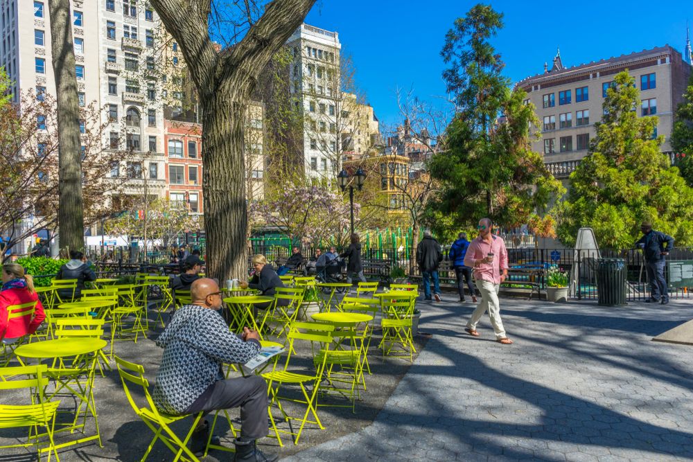 View of Union Square Park