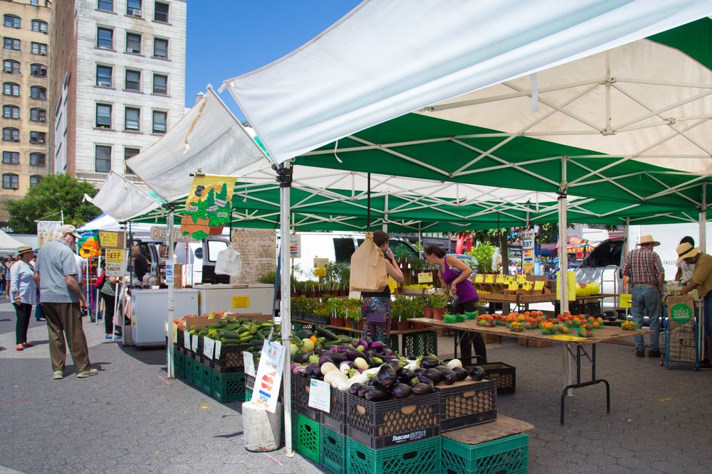 View of Union Square Green Market