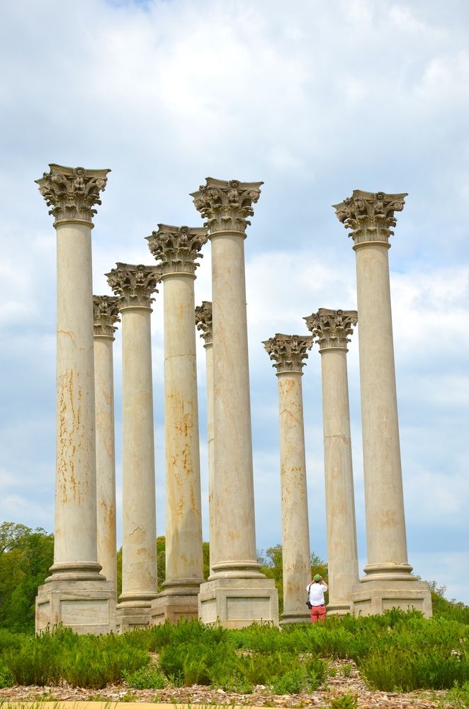 Column at United States National Arboretum