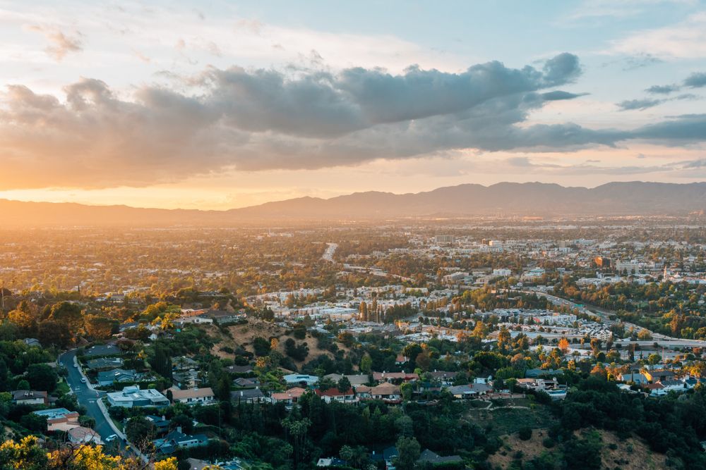 The view from Universal City Overlook