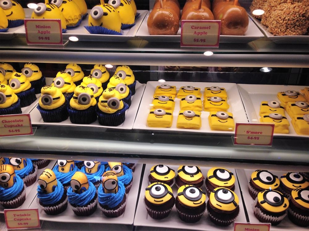 Minion pastries at Universal Studio Store