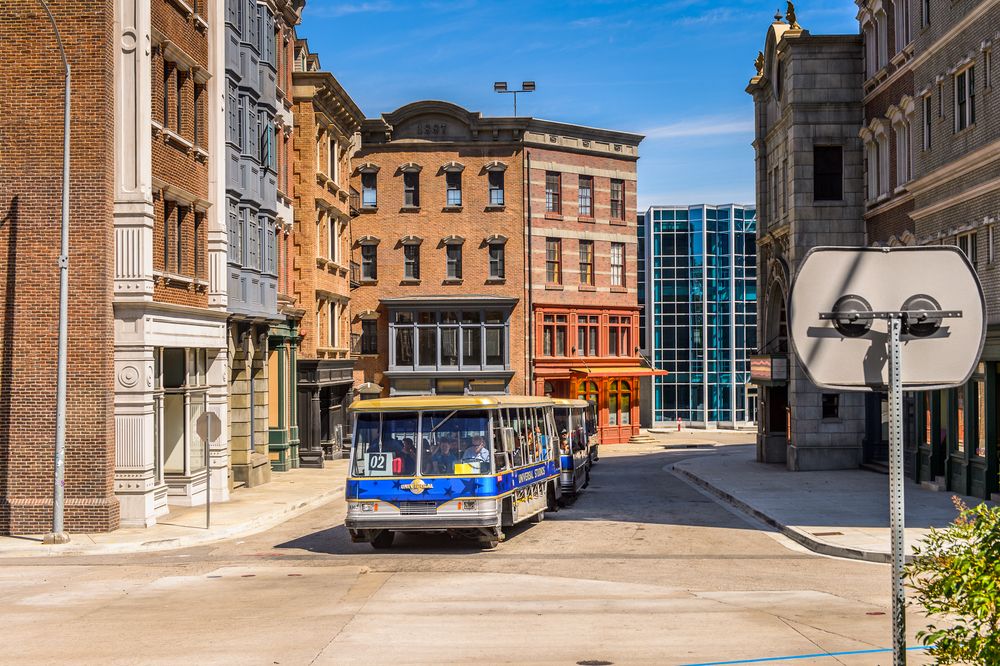 Trolley tour at Universal Studios, Hollywood