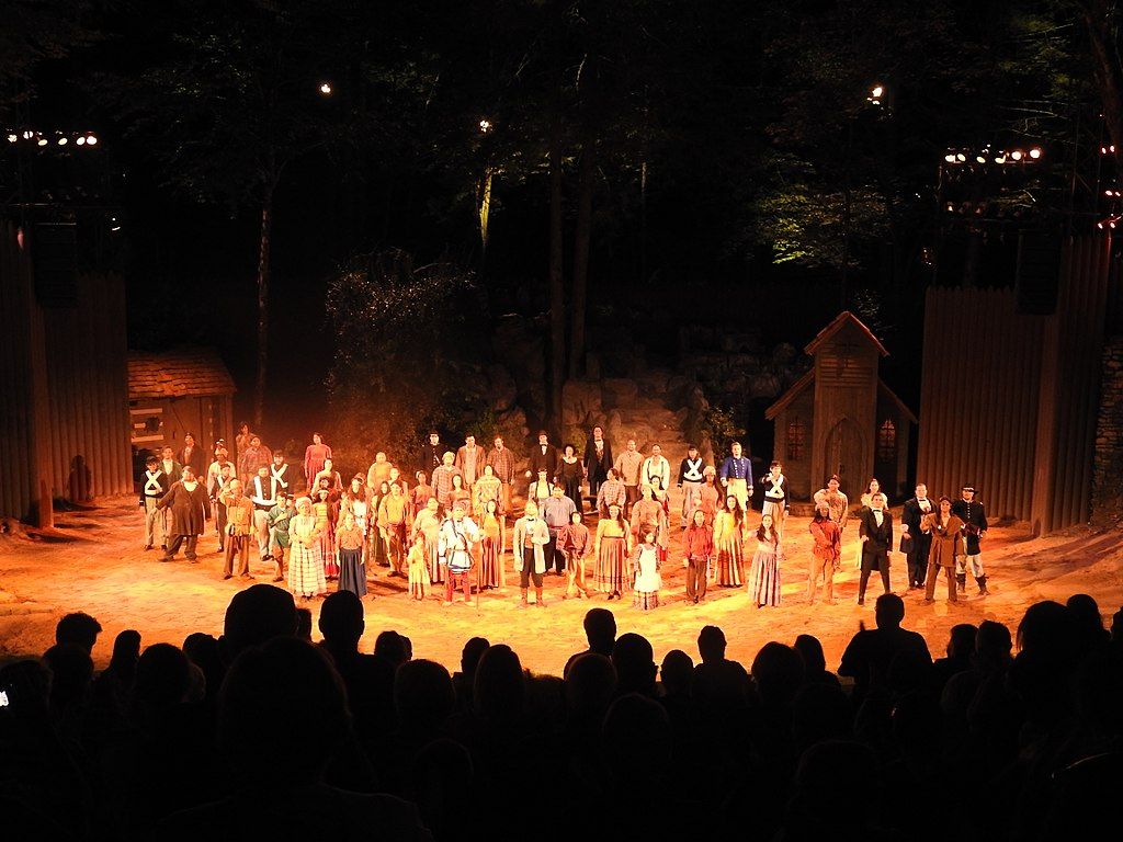 "Unto These Hills" performance at Mountainside Theatre
