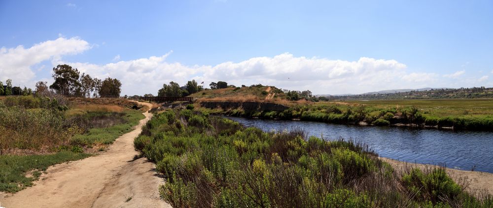Panorama view of Upper Newport Bay Nature Preserve
