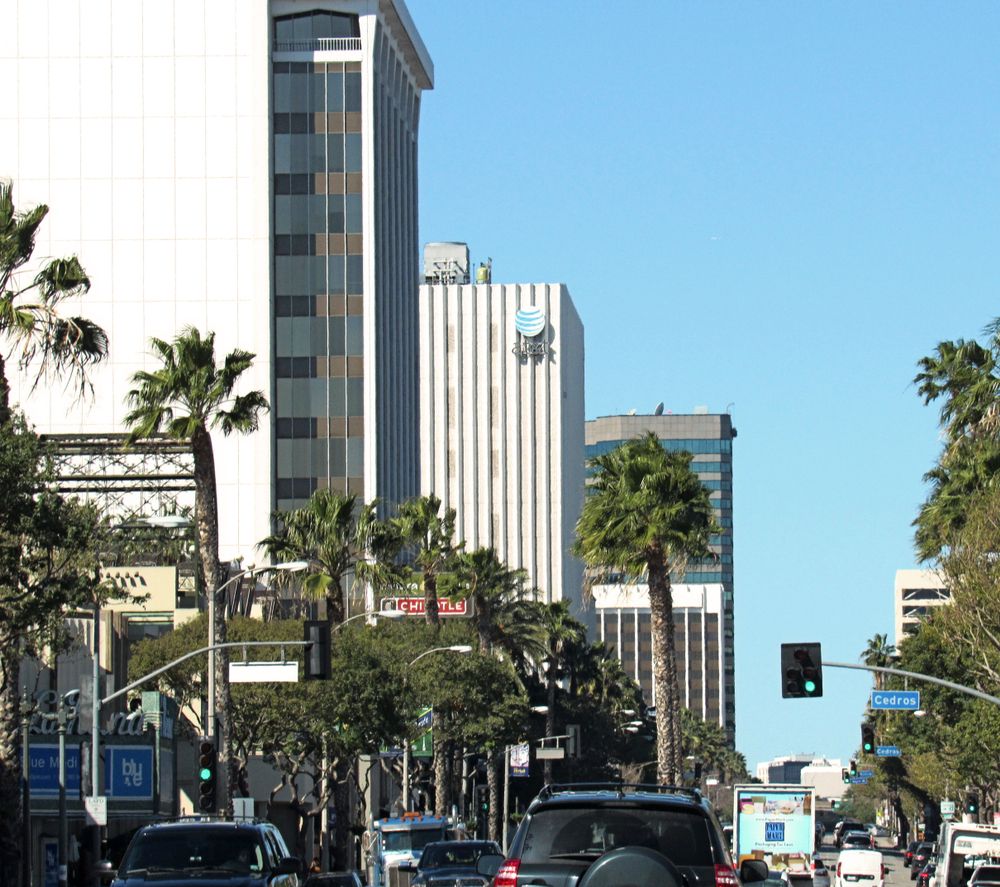 Cars along Ventura Boulevard