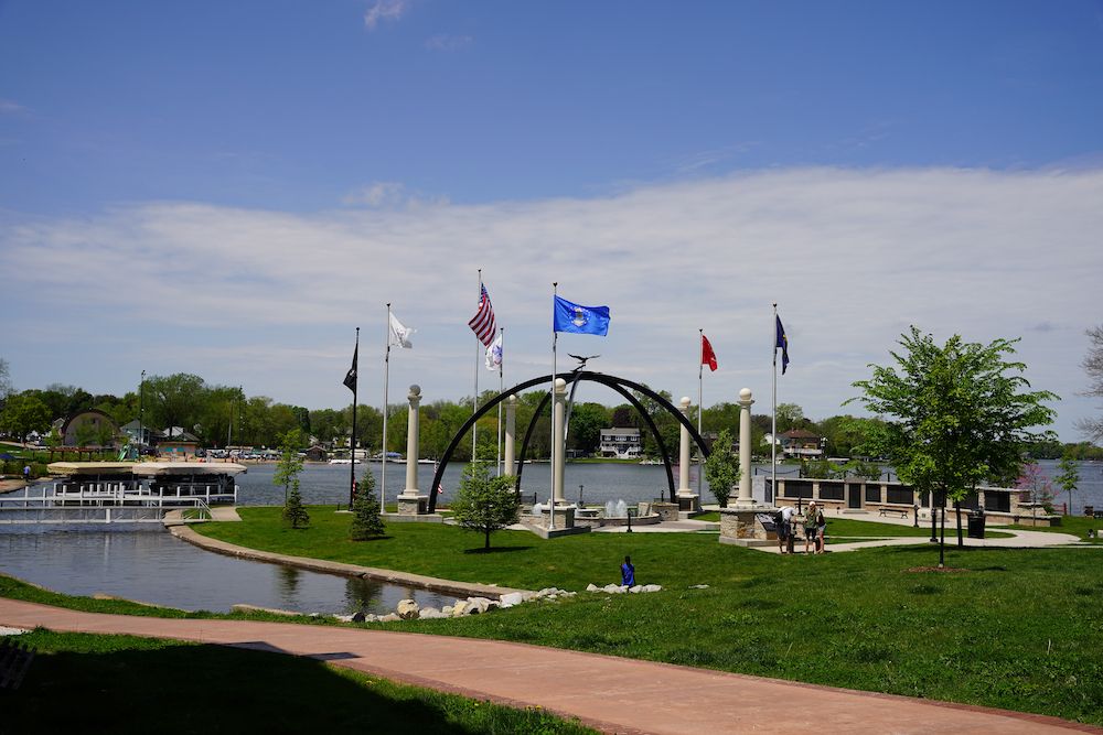 Veterans Memorial Park lake view
