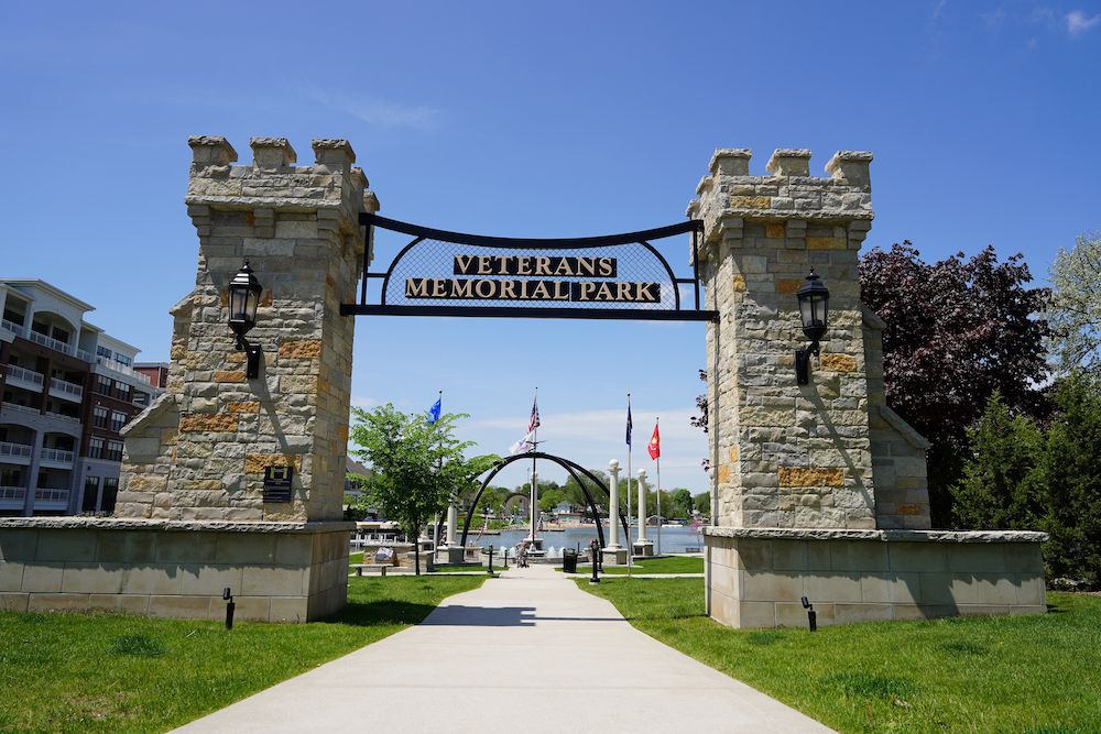 Veterans Memorial Park gate