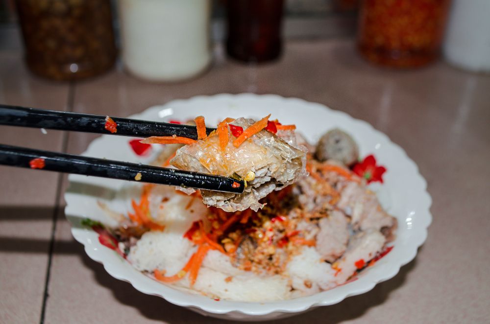 Khmer Vietnamese Noodles at Phnom Penh