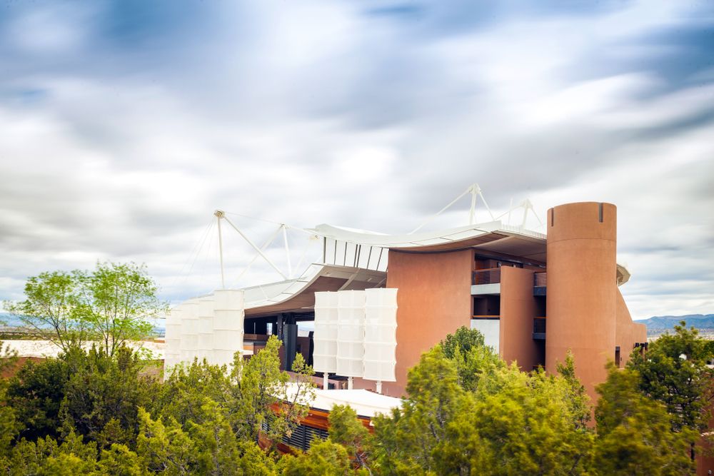 Exterior view of Santa Fe Opera