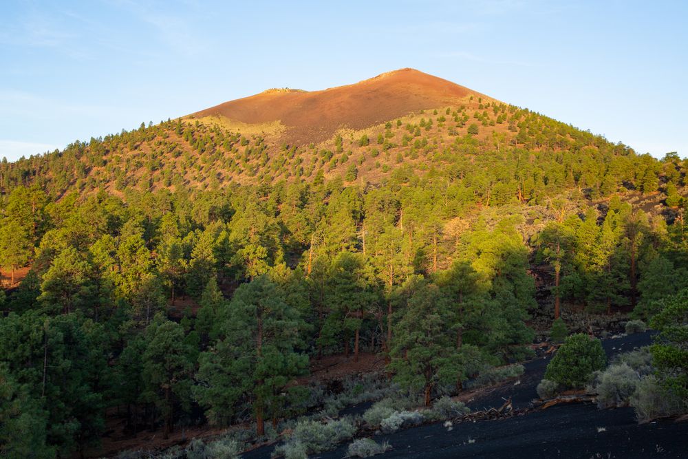 Aerial View of Sunset Crater Volcano National Monument