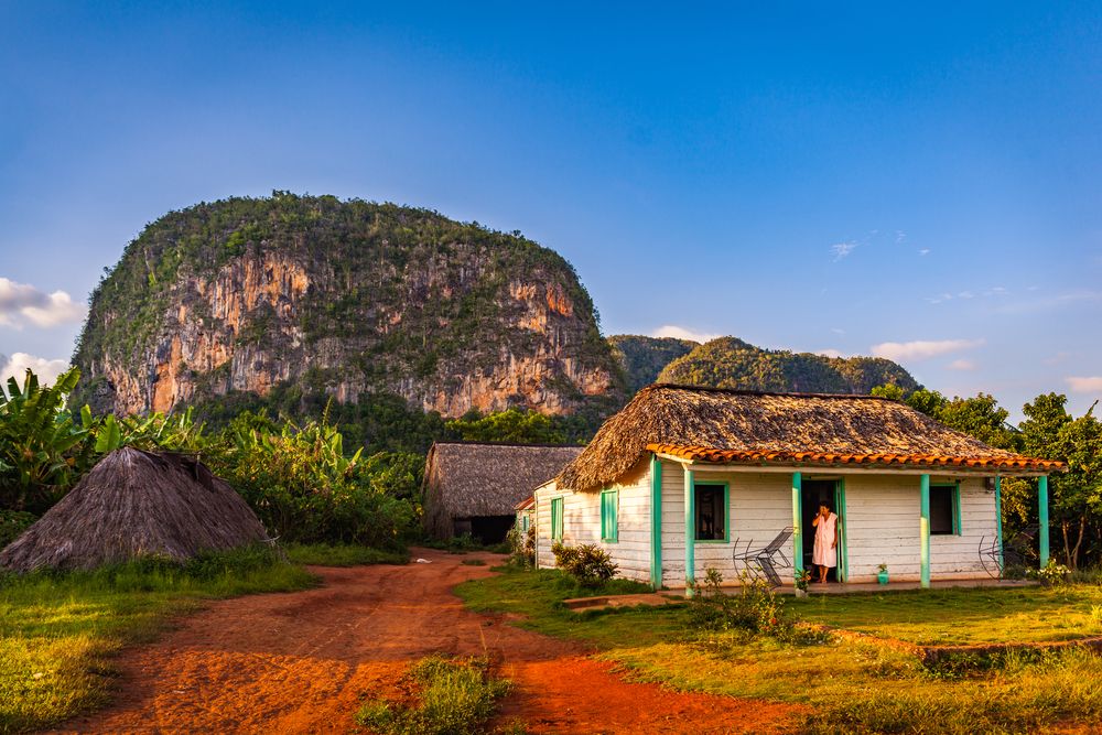 A house near the mogotes of Viñales National Park