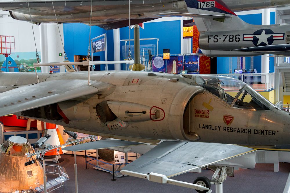 Aircrafts in Virginia Air and Space Center
