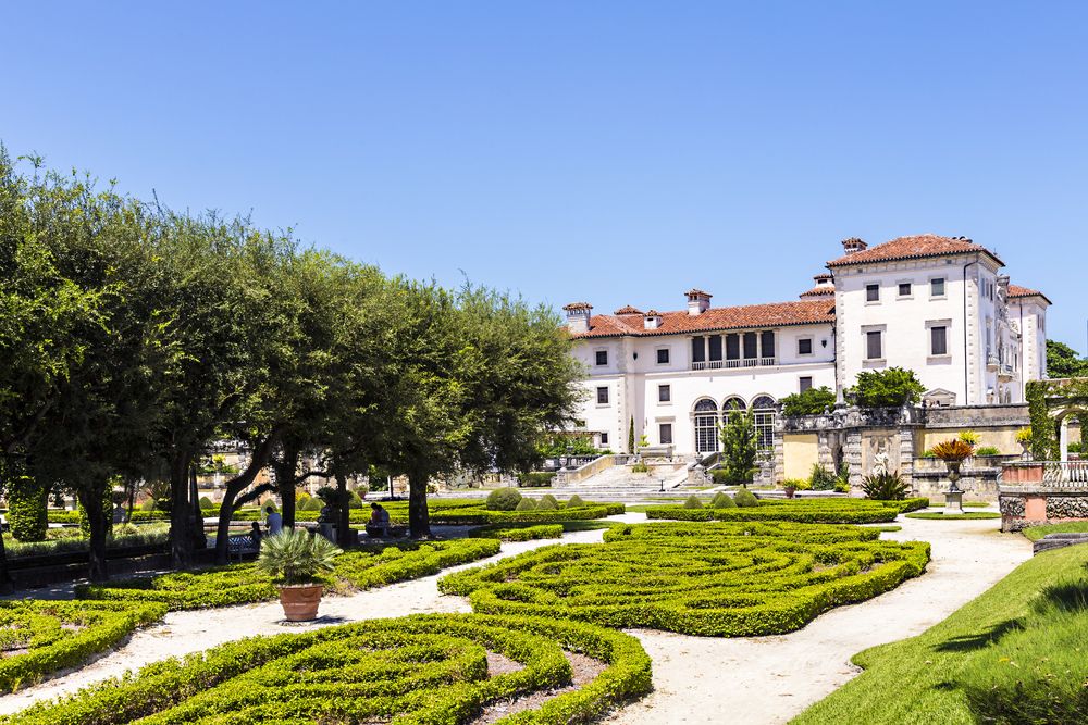 Vizcaya Museum and Gardens at Sunnt Isles Beach, Florida