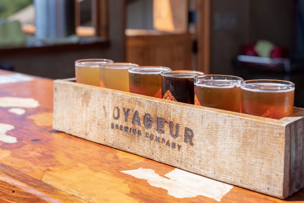 Alcohol shots of Voyageur Brewing