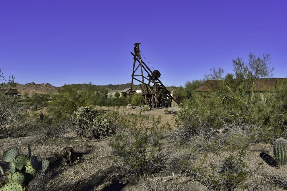 Landscape of Vulture City Ghost Town