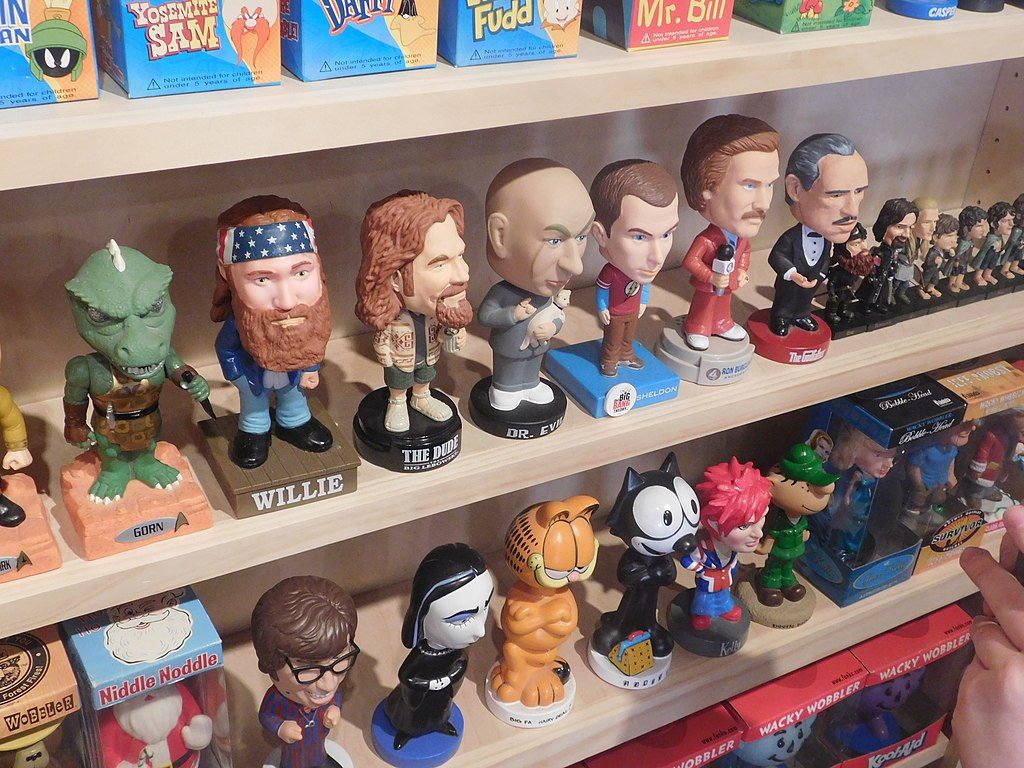 Displays in National Bobblehead Hall of Fame and Museum wisconsin