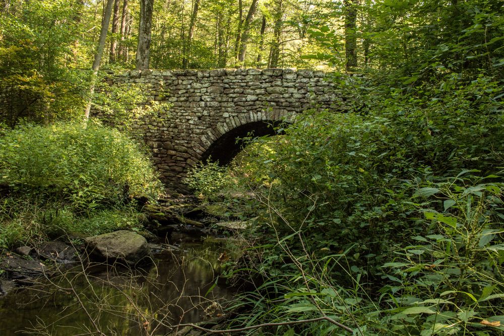 Stone bridge at Wadsworth Falls State Park