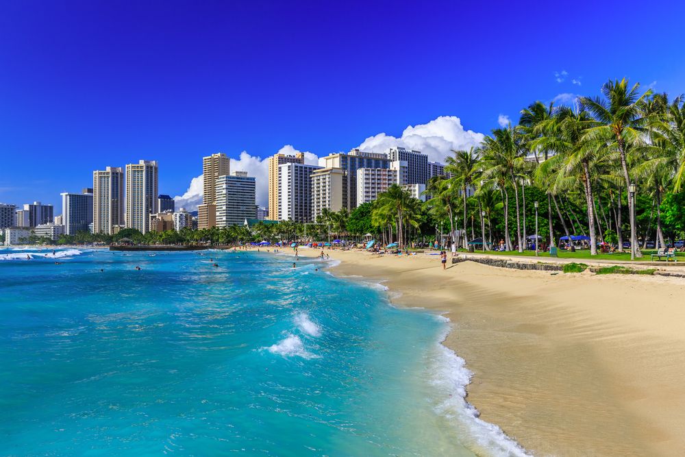 Waikiki Beach in Hawaii
