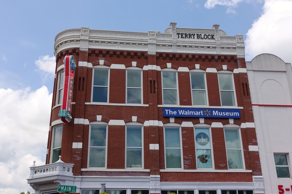 Signage of the Walmart Museum