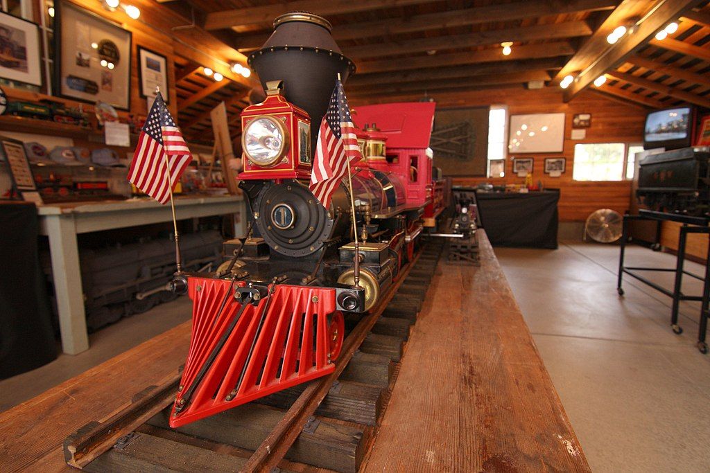 Miniature train at Walt Disney’s Carolwood Barn