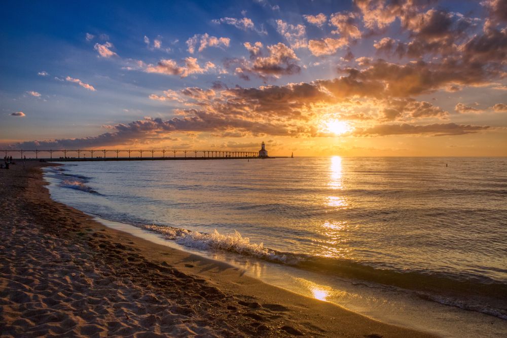Sunrise at Washington Park and Beach