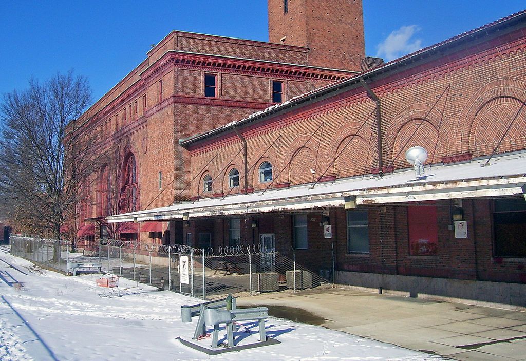 Rear exterior of Waterbury Union Station
