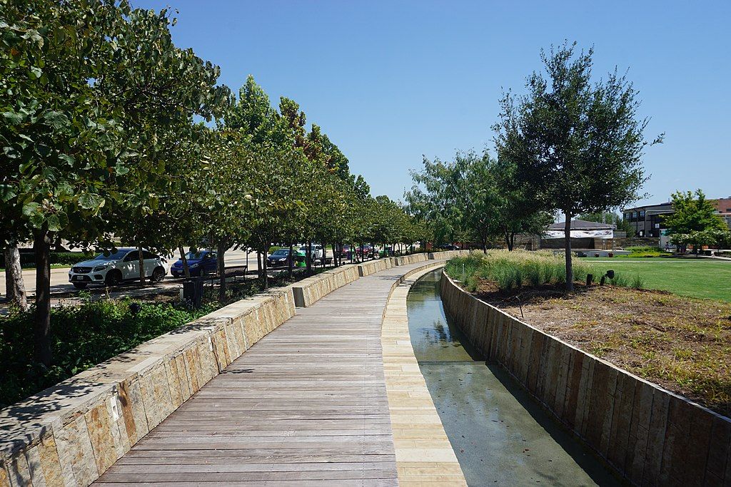 Concrete pathway at Wayne Ferguson Plaza
