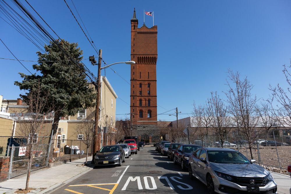 View of the Weehawken Water Tower