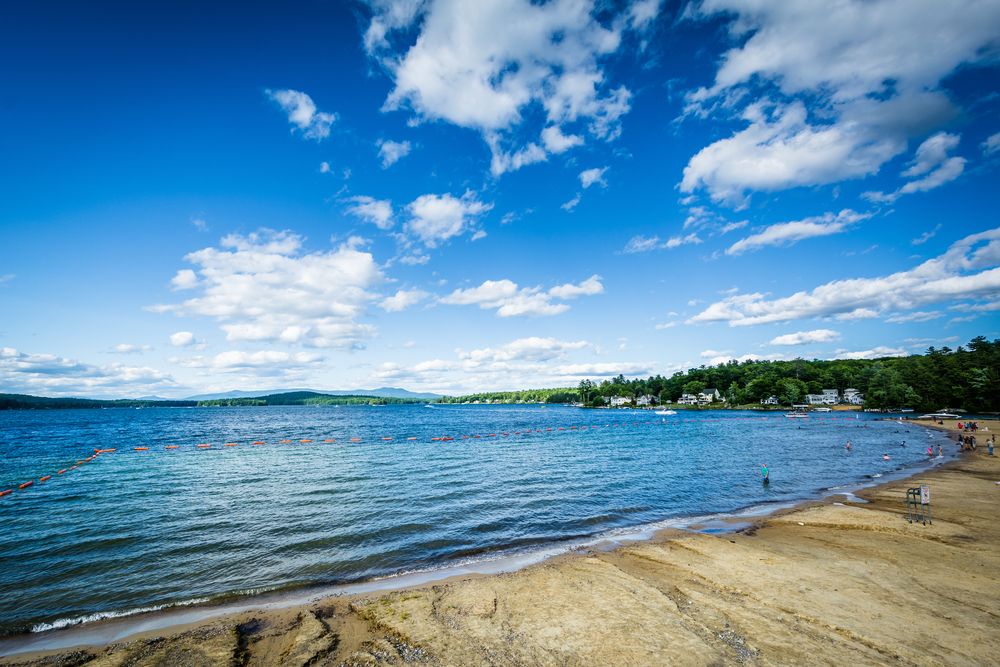 Scenic view of Weirs Beach