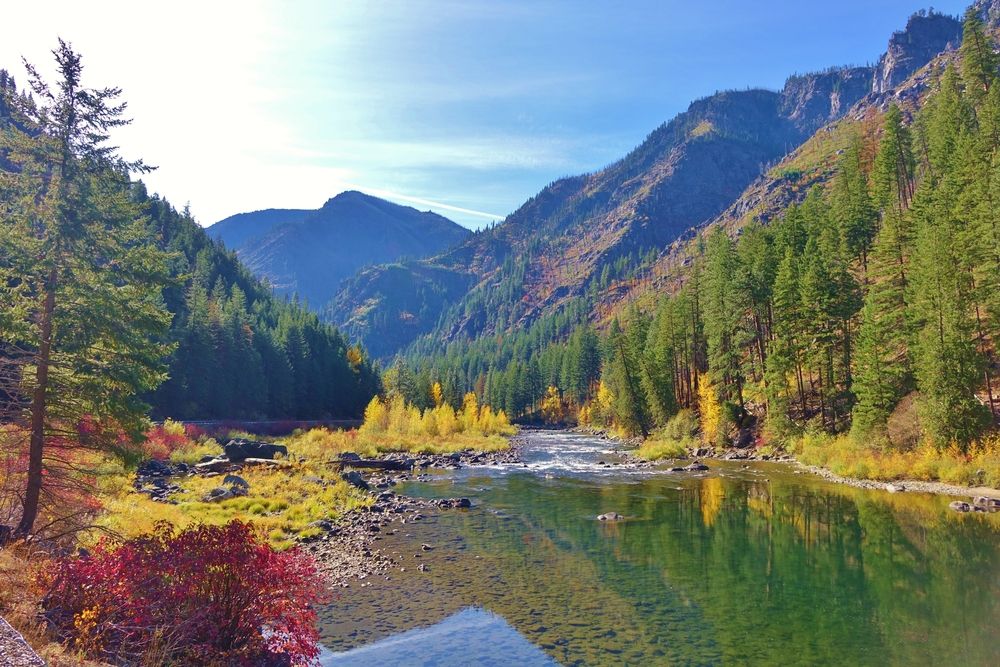 Scenic view of the Wenatchee River