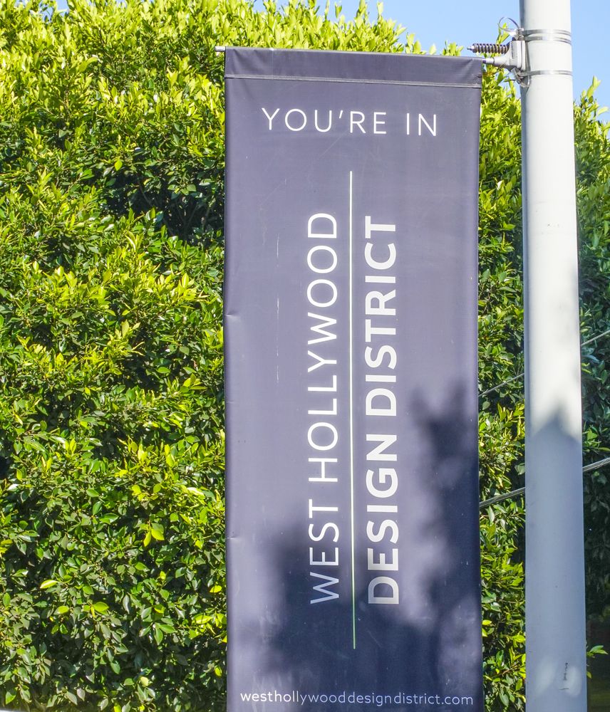 Sign of West Hollywood Design District