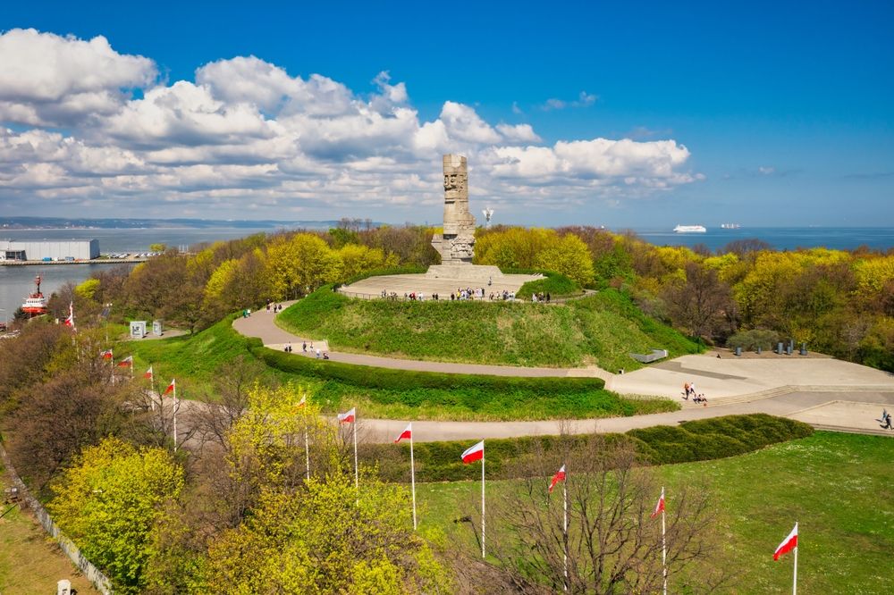 Aerial view of Westerplatte