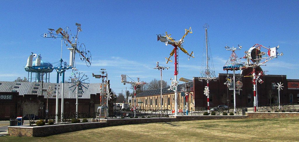Daytime view of Vollis Simpson Whirligig Park and Museum