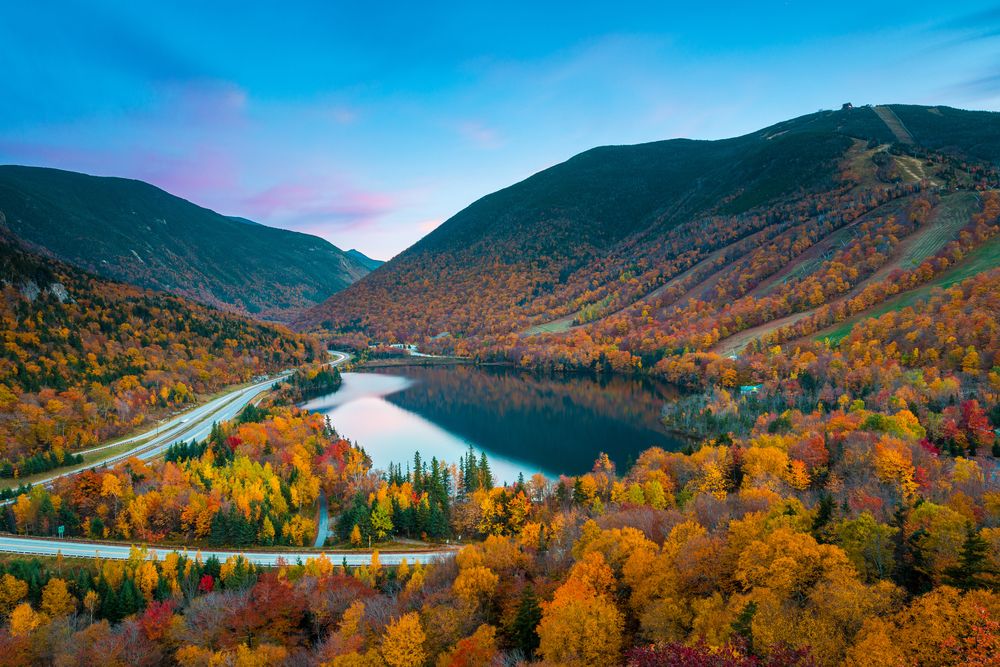 View at White Mountains, New Hampshire