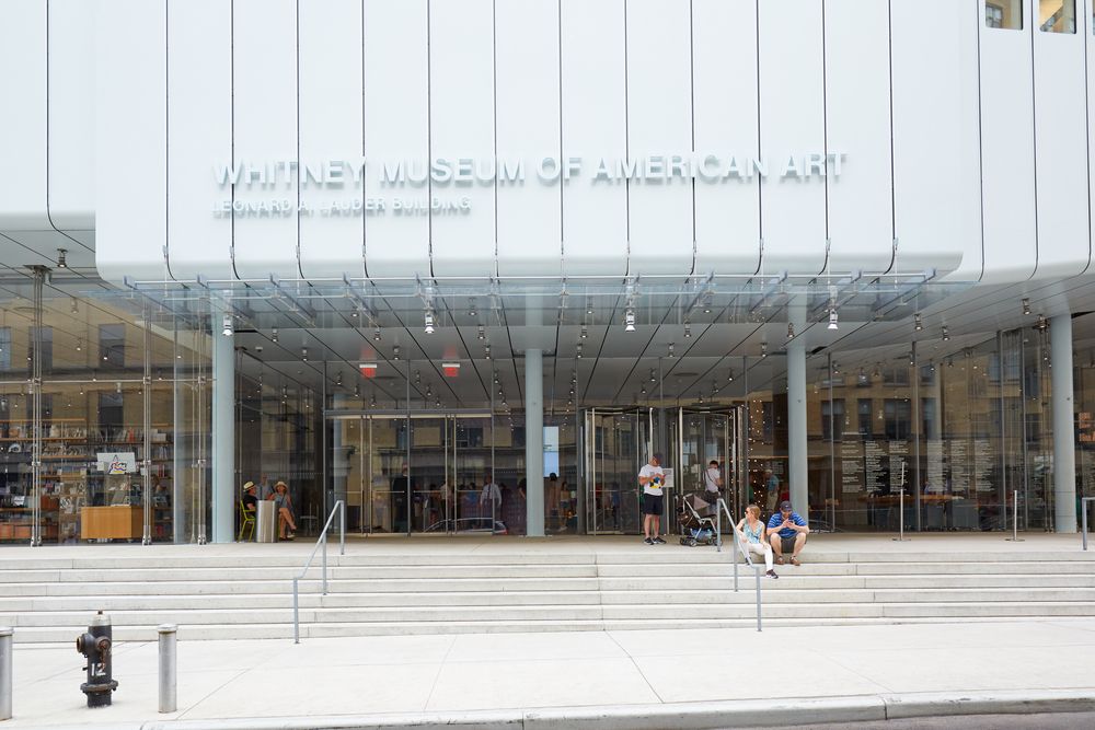 Entrance to Whitney Museum of American Art