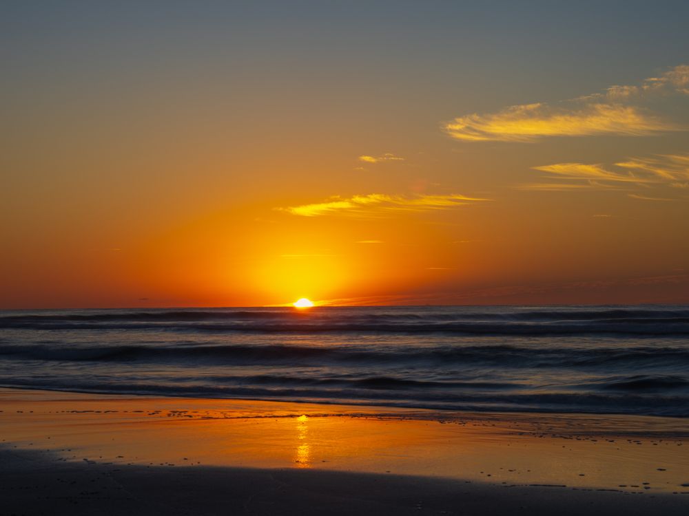 Scenic sunset at Wildwood Beach
