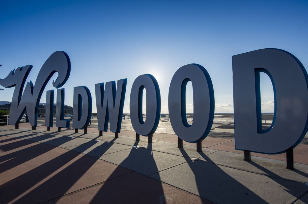 The huge Wildwoods Sign