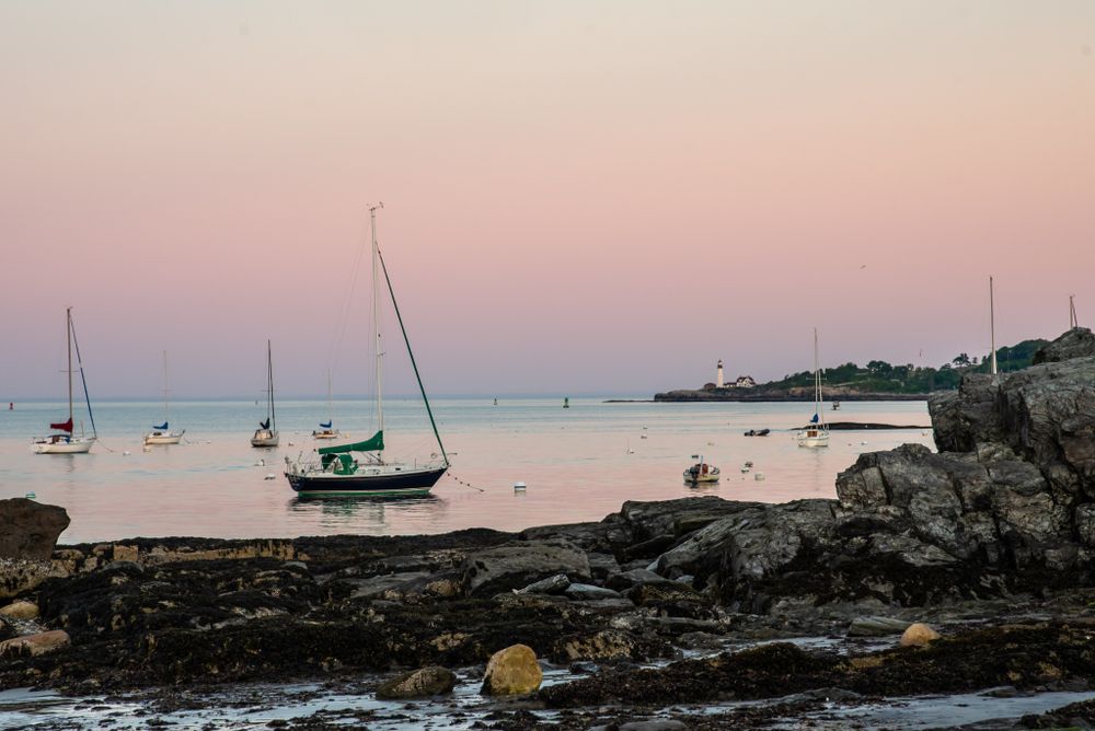 Boats at Willard Beach