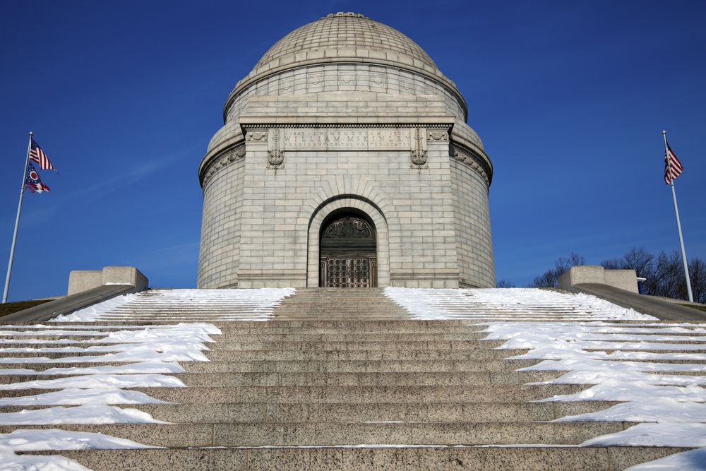 Daytime view of William McKinley National memorial