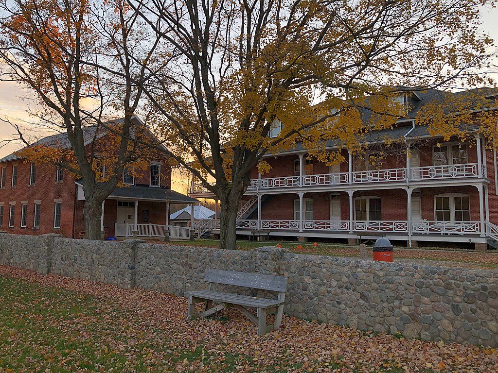Wood County Museum during autumn