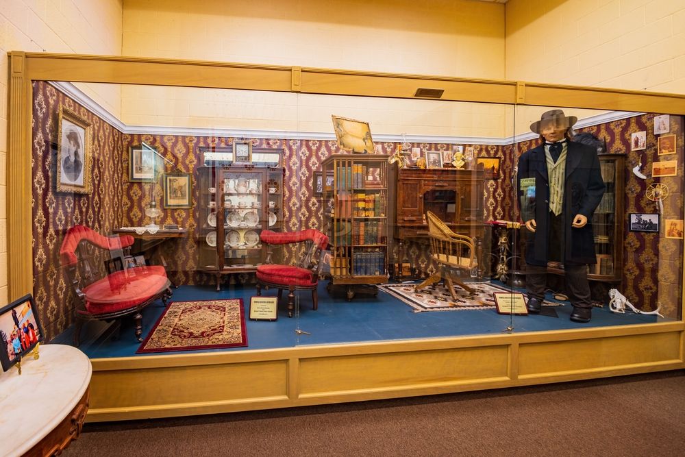 An exhibit in Plains Indians & Pioneers Museum