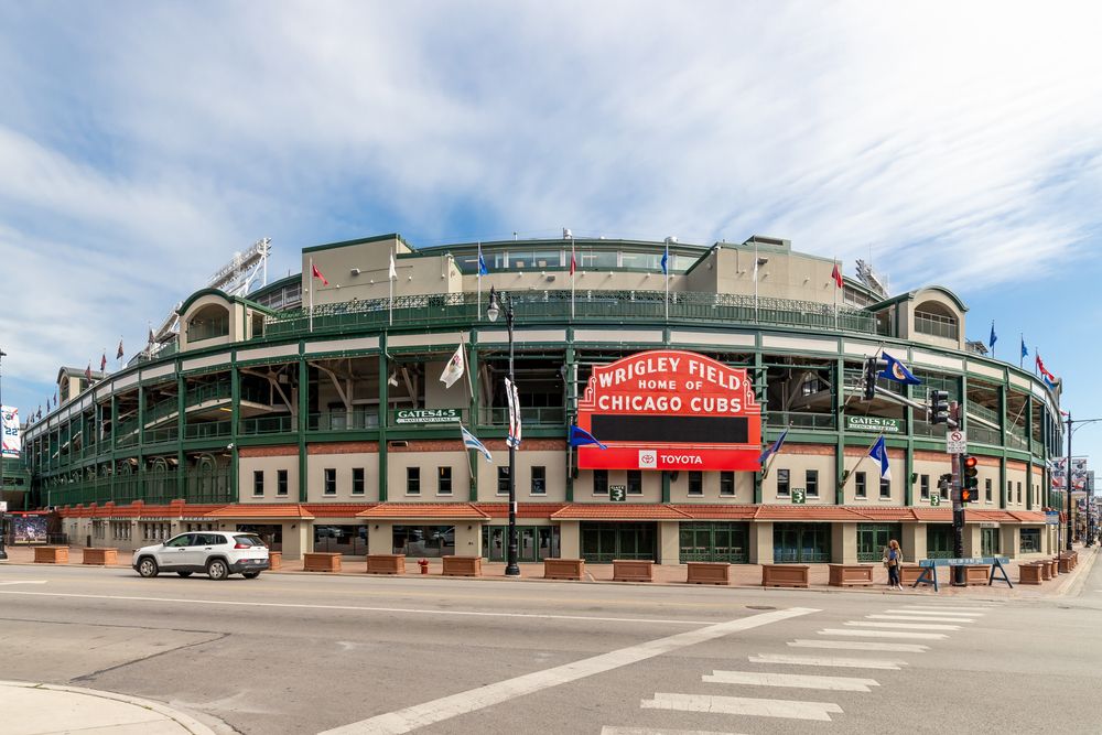 Outside view of Wrigley Field