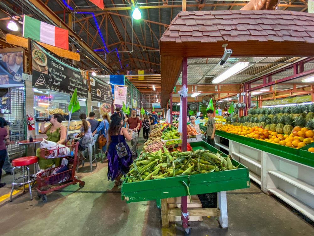 Fresh produce in Yellow Green Farmers Market