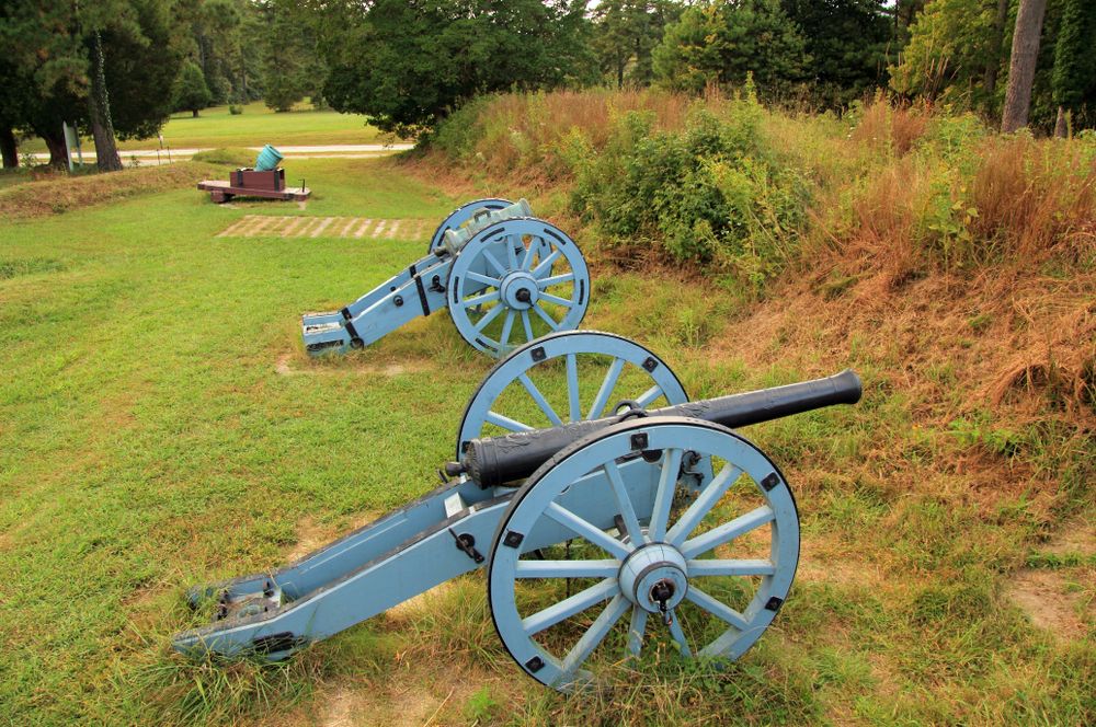 Grand french battery at Yorktown Battlefield
