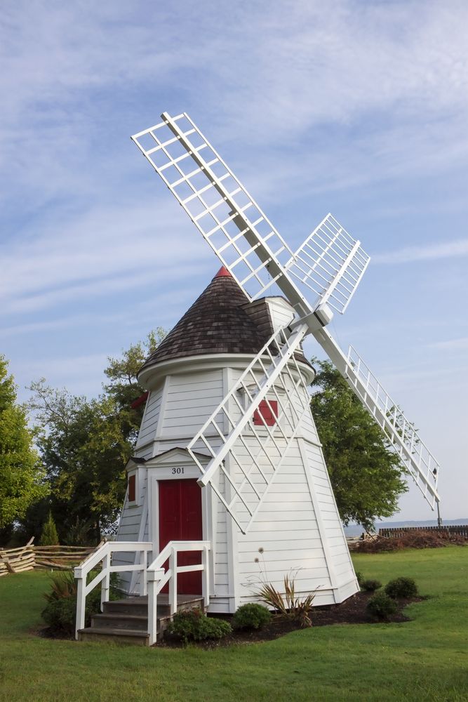 Entrance door of Yorktown Windmill