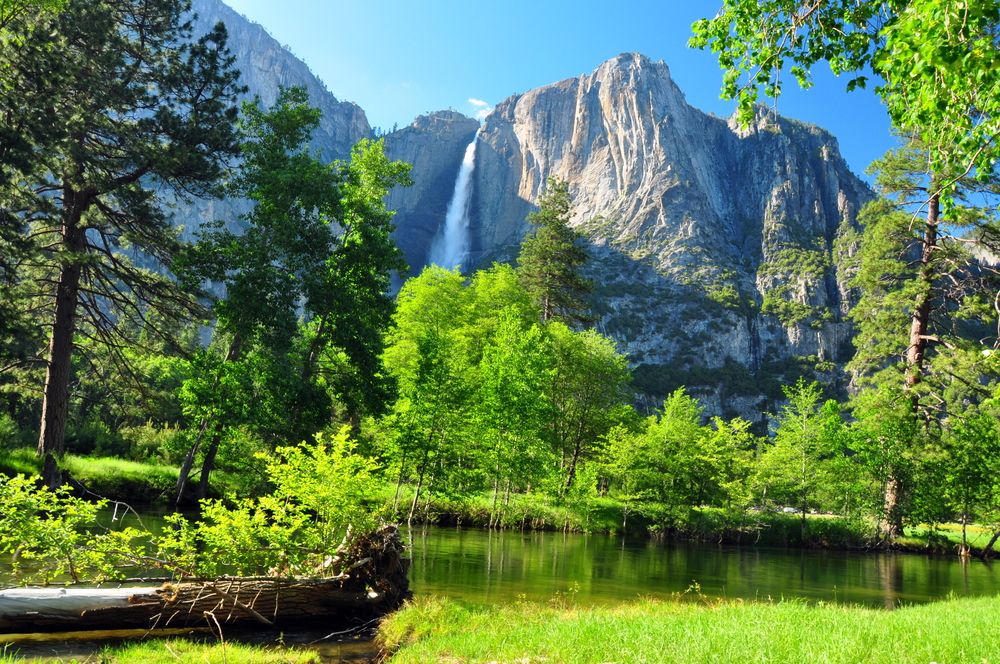 Waterfall at Yosemite National Park, California
