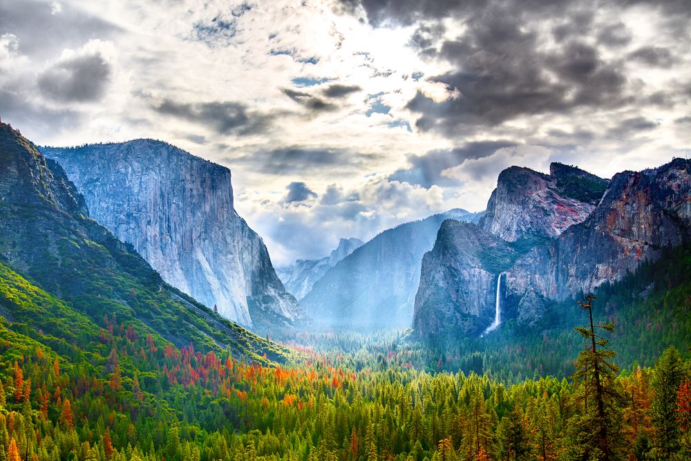 Valley at Yosemite National Park, California