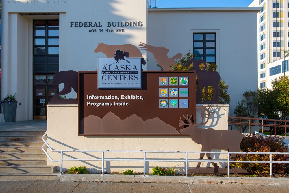 Entrance to the Alaska Public Lands Information Center
