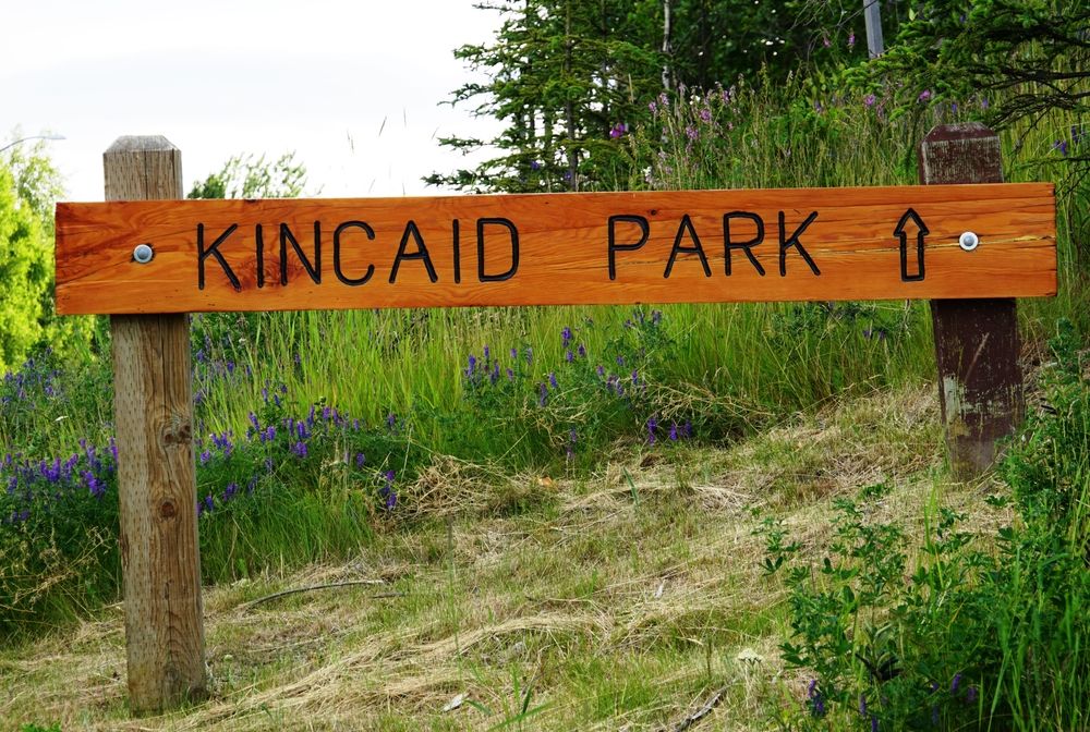 Direction sign of Kincaid Park