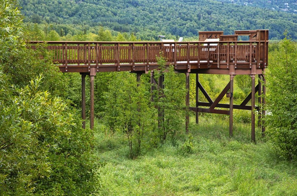 Observation deck at Potter Marsh Bird Sanctuary